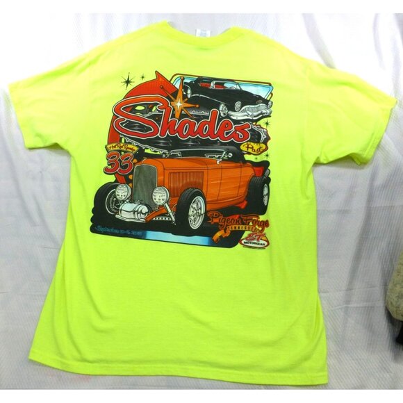 2015 Rod Run 33 Pigeon Forge TN Shades Of The Past Hot Rod Graphic T Shirt - Picture 2 of 8
